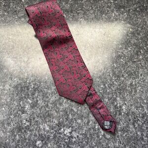Men's All Silk Burgundy Villini Tie